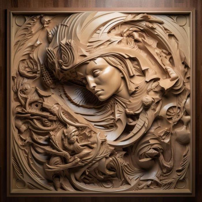 نموذج ثلاثي الأبعاد لآلة CNC 3D Art 